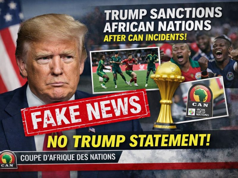 ​Non, Donald Trump n’a fait aucune déclaration sur les incidents de la CAN 