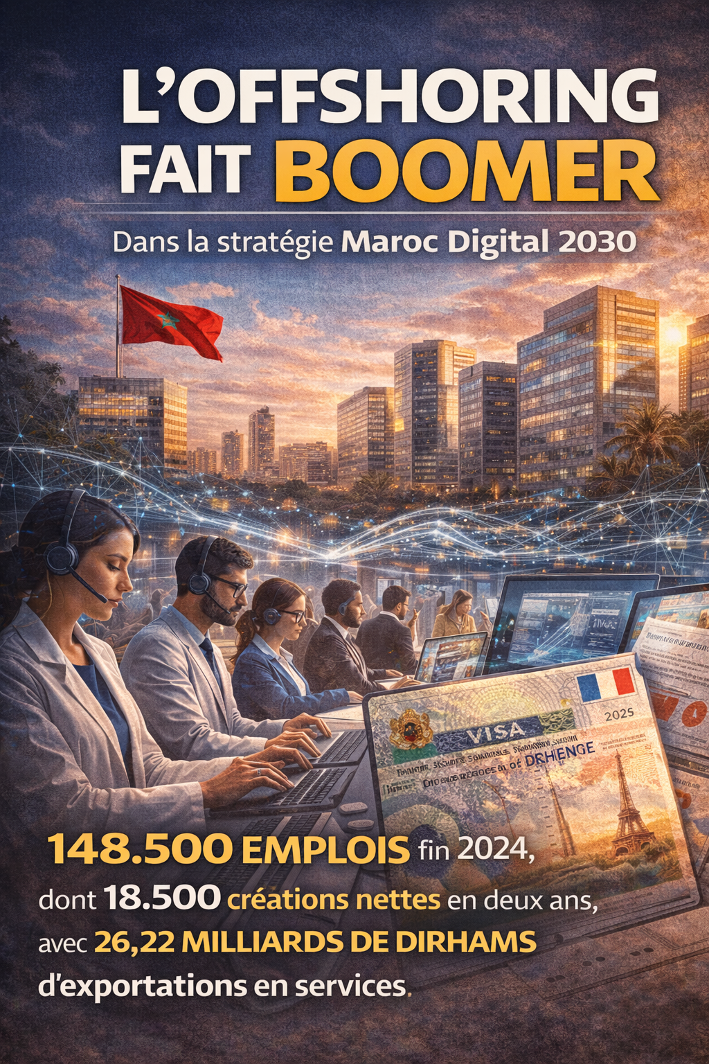 Offshoring : Un plan reconduit pour générer 270.000 emplois 