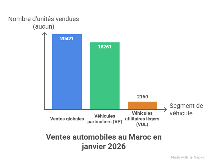 Marché automobile marocain : un démarrage 2026 en trompe-l’œil ?