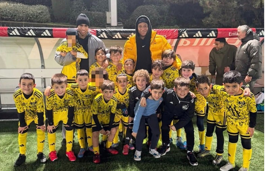 Hakimi de retour à la Ciudad Real Madrid, aux côtés de Mbappé