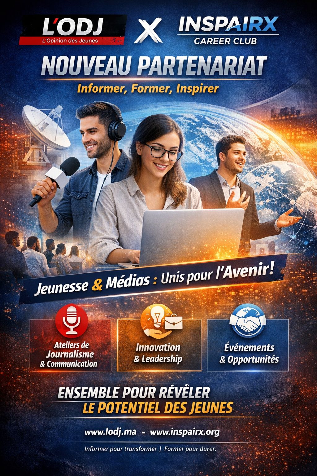 ​INSPAIRX Career Club et L’ODJ Média scellent un partenariat stratégique au service de la jeunesse et de l’innovation