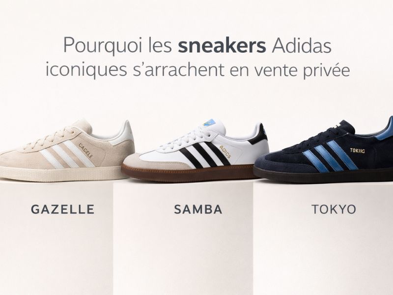 Pourquoi les sneakers Adidas iconiques s’arrachent en vente privée