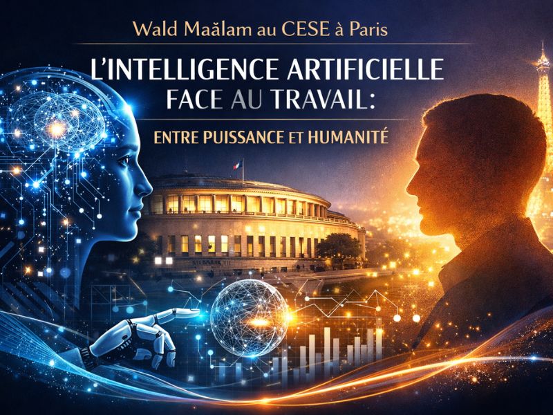 Wald Maâlam au CESE à Paris : l’intelligence artificielle face au travail, entre puissance et humanité