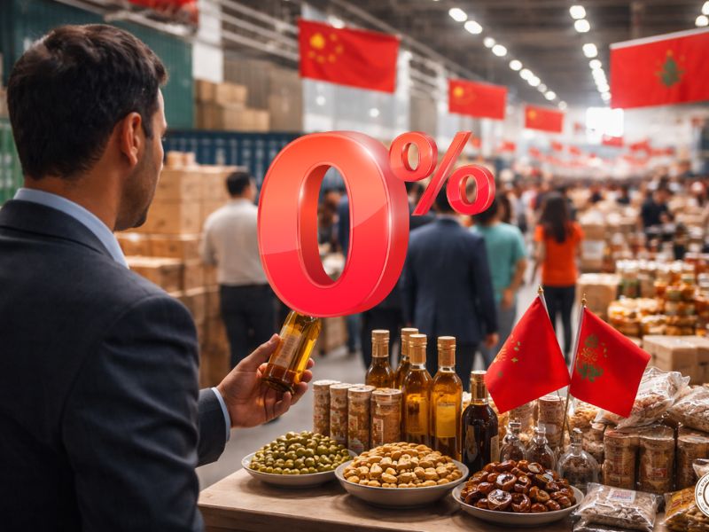 La made in Morocco à zéro % de droits de douane sur le marché chinois