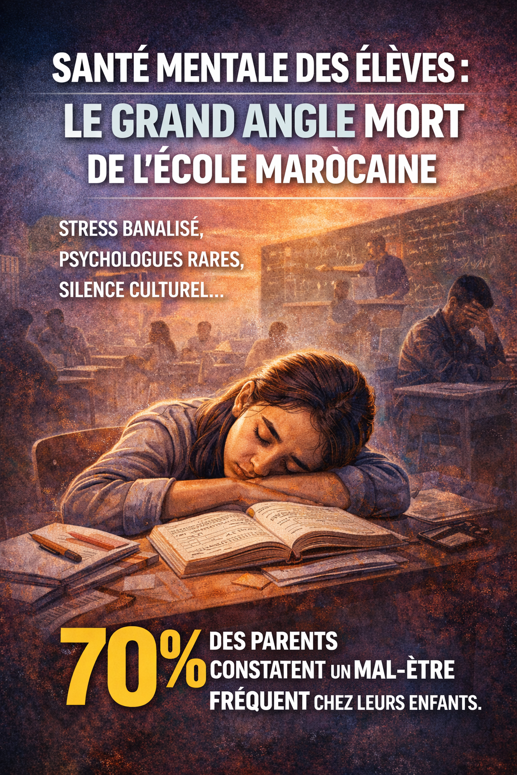 ​Santé mentale des élèves : le grand angle mort de l’école marocaine
