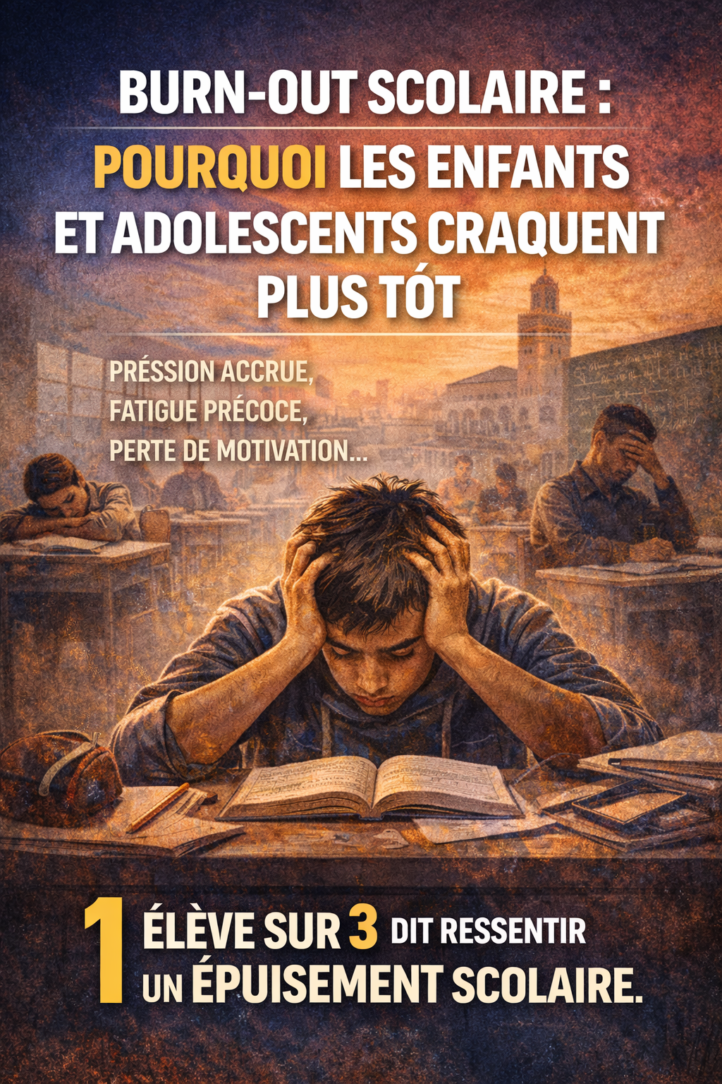 ​Burn-out scolaire : pourquoi les enfants et adolescents craquent plus tôt
