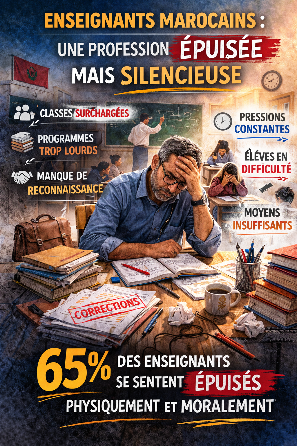 ​Enseignants marocains : une profession épuisée mais silencieuse