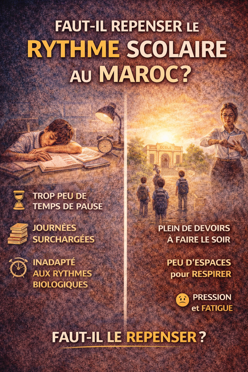 ​Faut-il repenser le rythme scolaire au Maroc ?