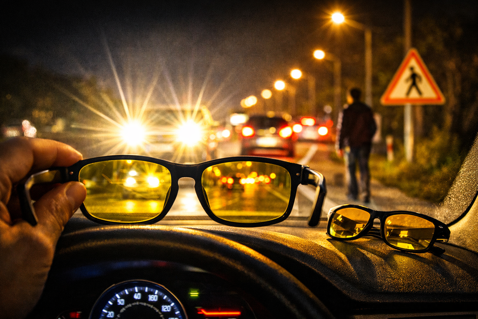 Lunettes jaunes et conduite de nuit : remède miracle ou illusion optique ?