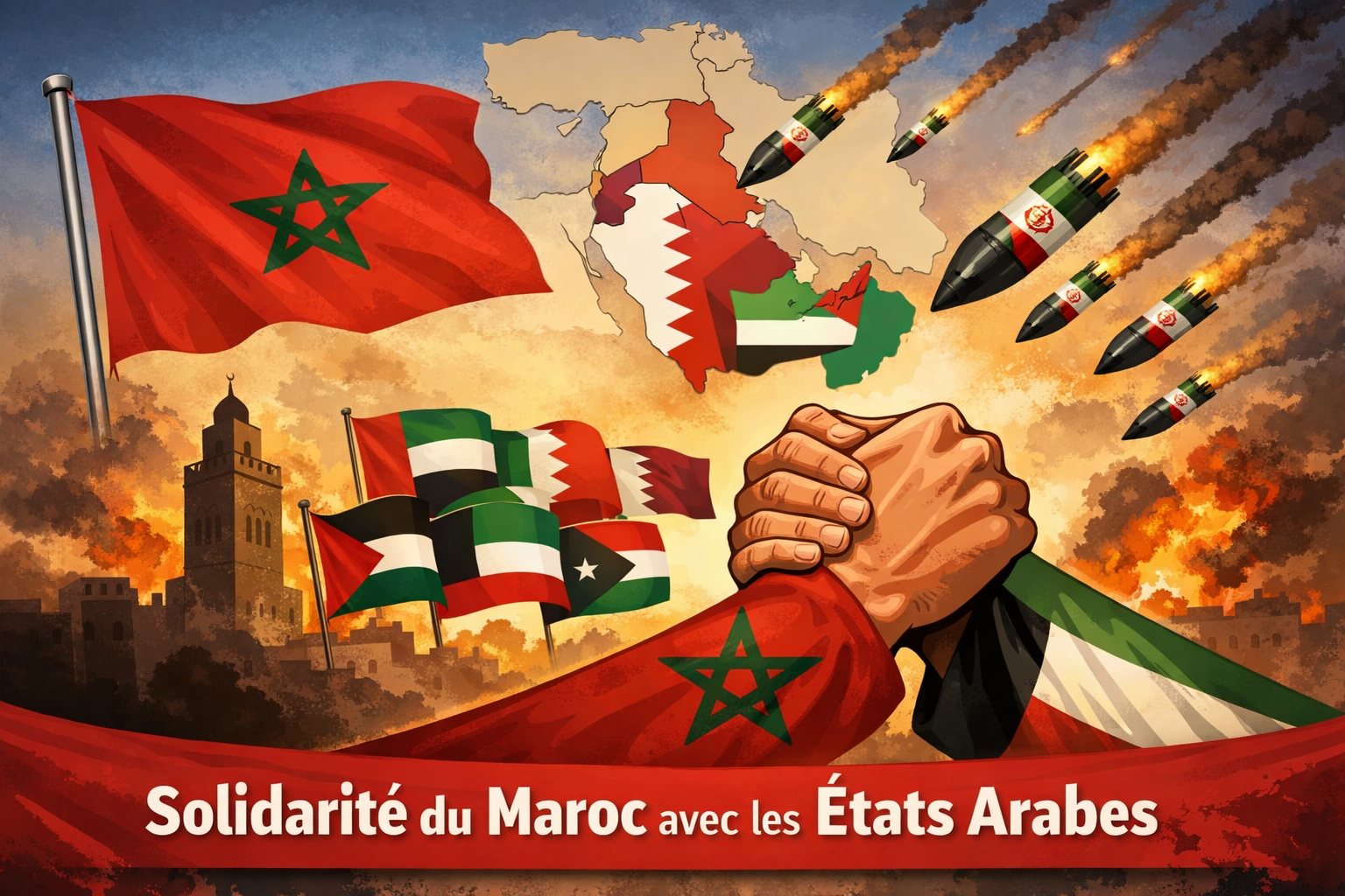 Le Maroc condamne avec la plus grande fermeté l’attaque abjecte de missiles iraniens ayant violé l’intégrité et la sécurité des États arabes frères