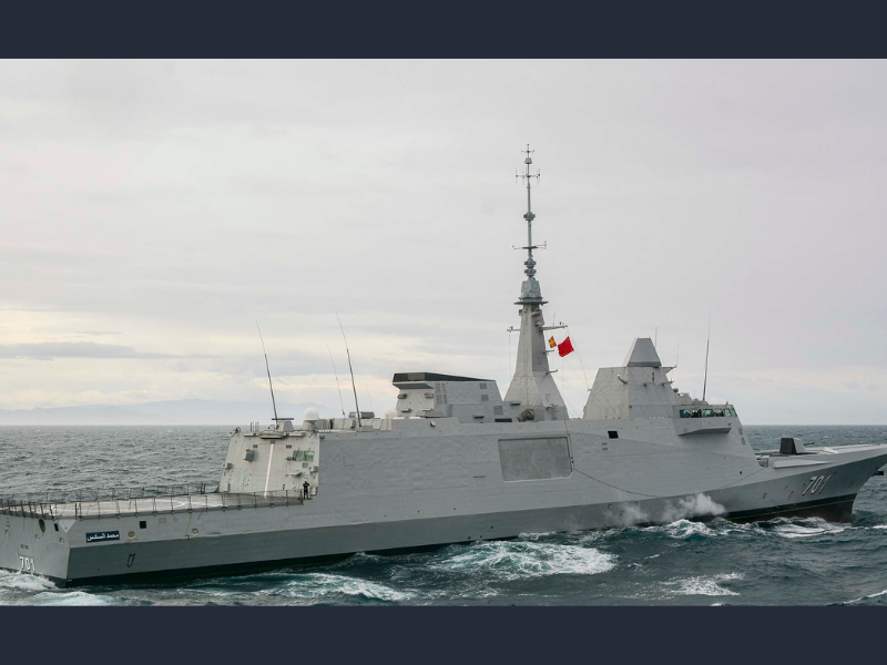 La frégate Mohammed VI dans l'exercice Orion 26