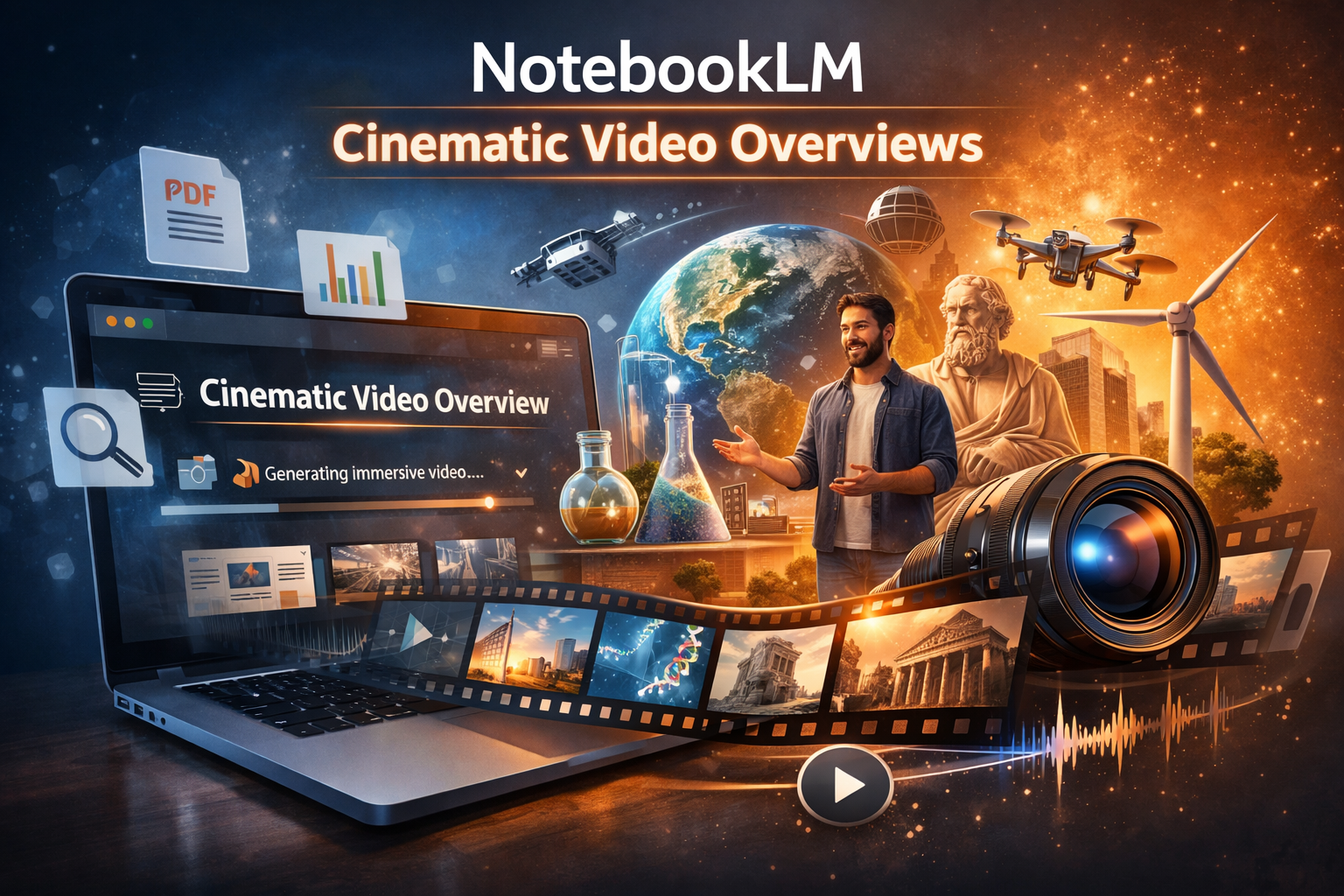 NotebookLM passe à l’écran : comment créer des vidéos documentaires immersives