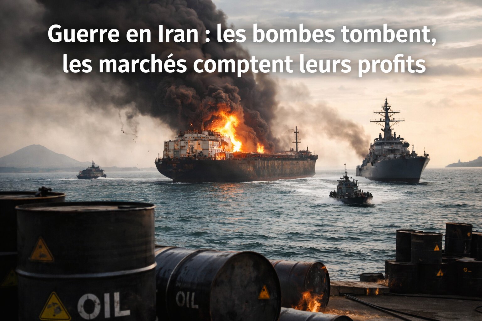 Guerre en Iran : les bombes tombent, les marchés comptent leurs profits..