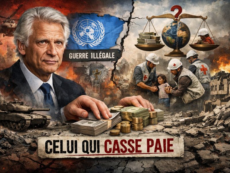 Guerres illégales : Dominique de Villepin propose que les pays agresseurs paient la reconstruction