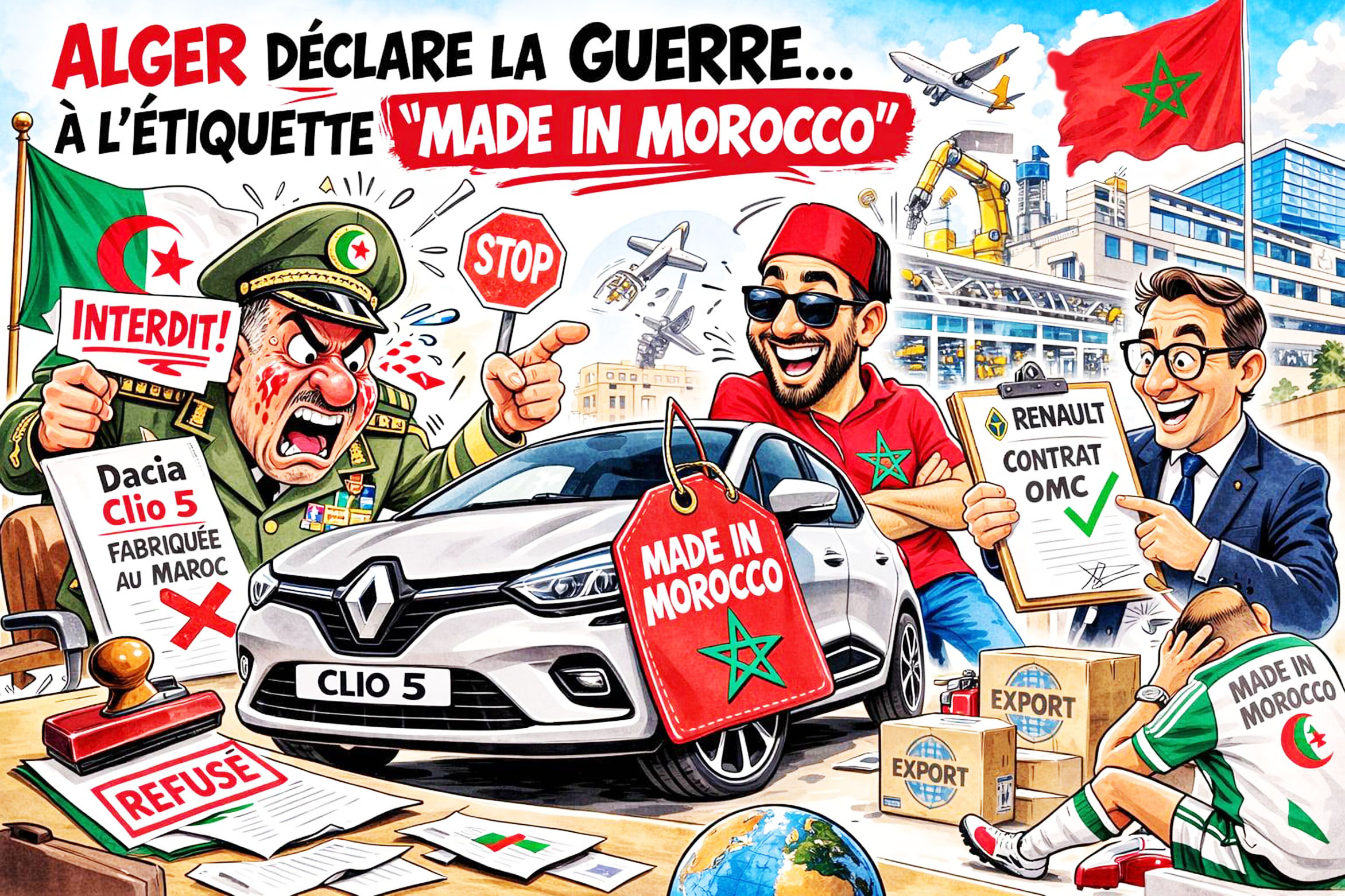 Alger déclare la guerre… à l’étiquette “Made in Morocco”