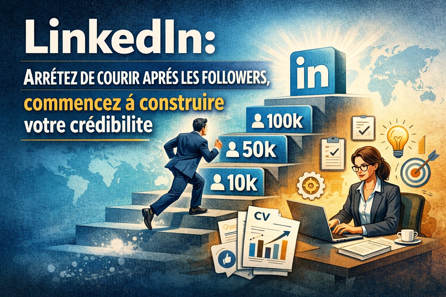 LinkedIn : arrêtez de courir après les followers, commencez à construire votre crédibilité..