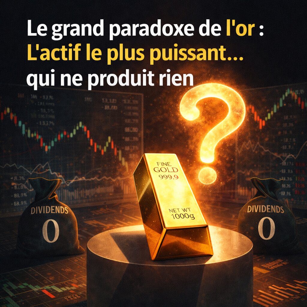Le grand paradoxe de l’or.. l’actif le plus puissant… qui ne produit rien !