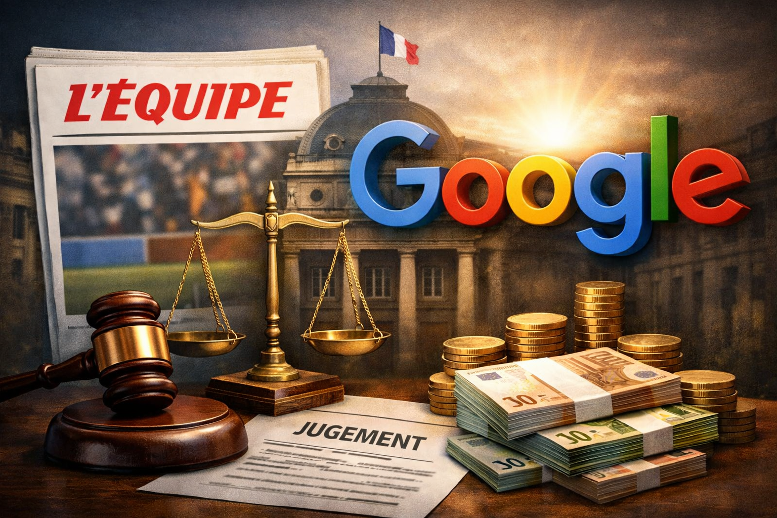 Le quotidien "L’Equipe" fait condamner Google à 16,19 millions d’euros