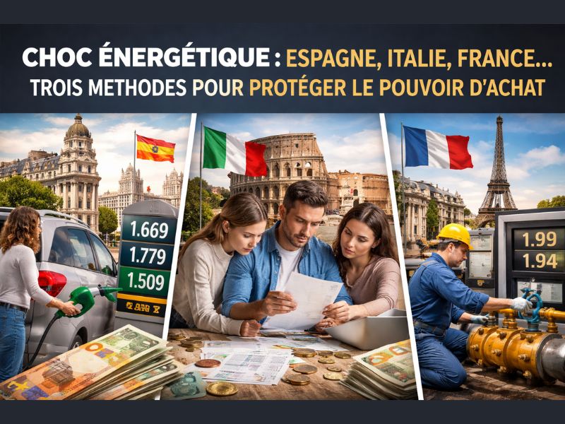 Choc énergétique : Espagne, Italie, France… trois méthodes pour protéger le pouvoir d’achat