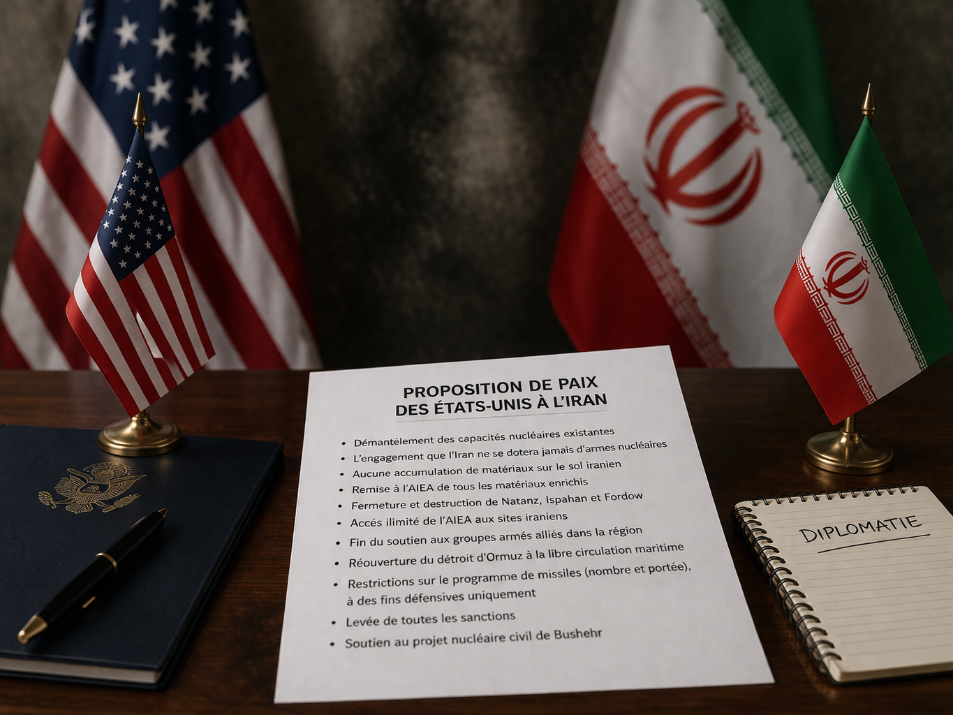 Washington aurait présenté à l’Iran un plan de paix : offre de désescalade ou tentative de reddition stratégique ?