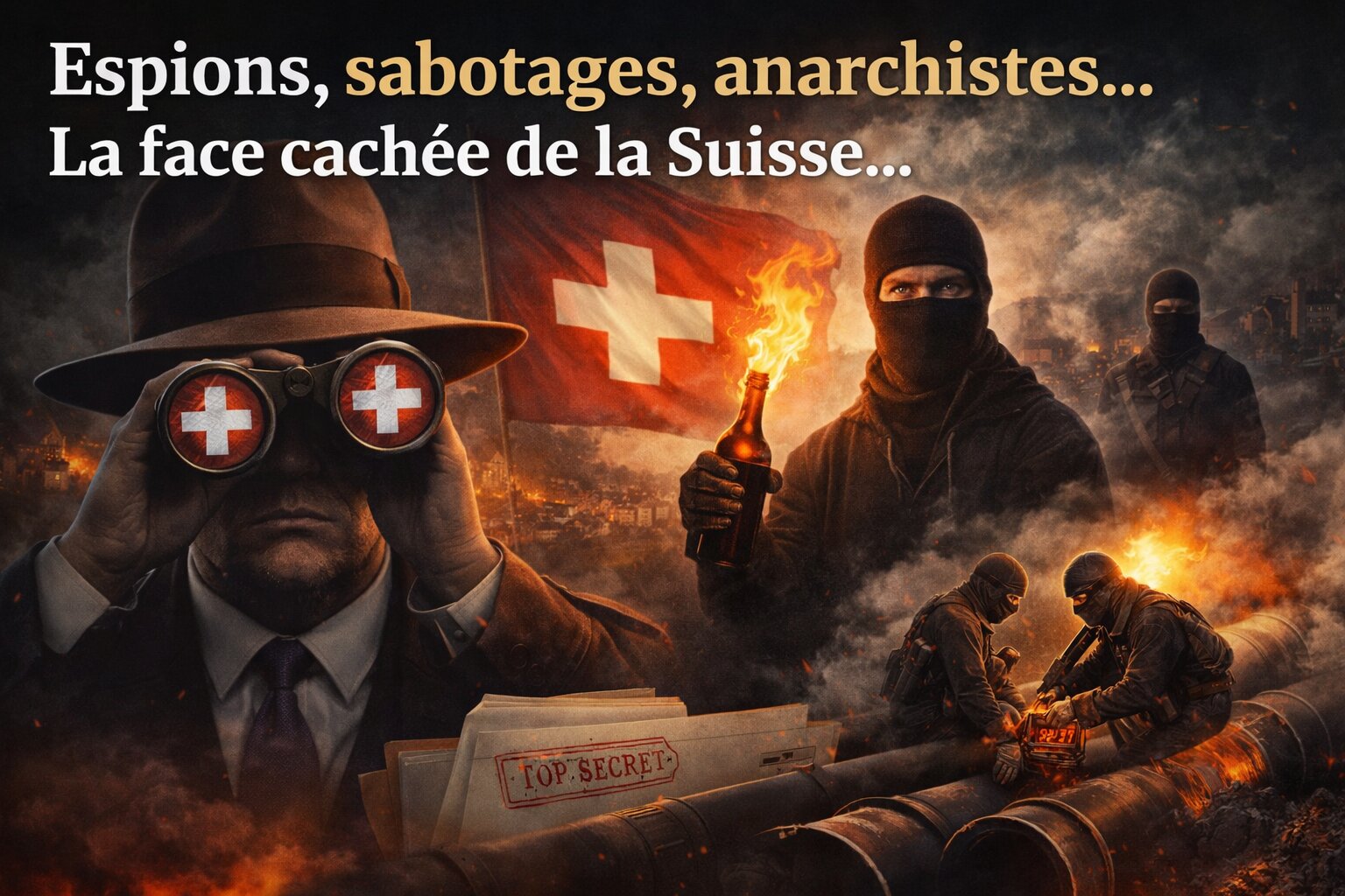 Espions, sabotages, anarchistes.. La face cachée de la Suisse..
