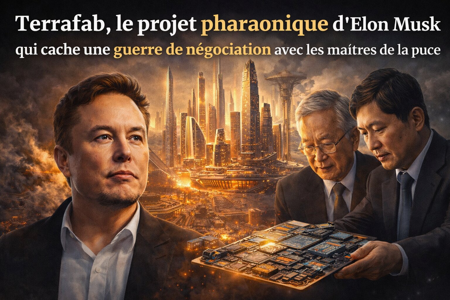 Terrafab, le projet pharaonique d'Elon Musk qui cache une guerre de négociation avec les maîtres de la puce