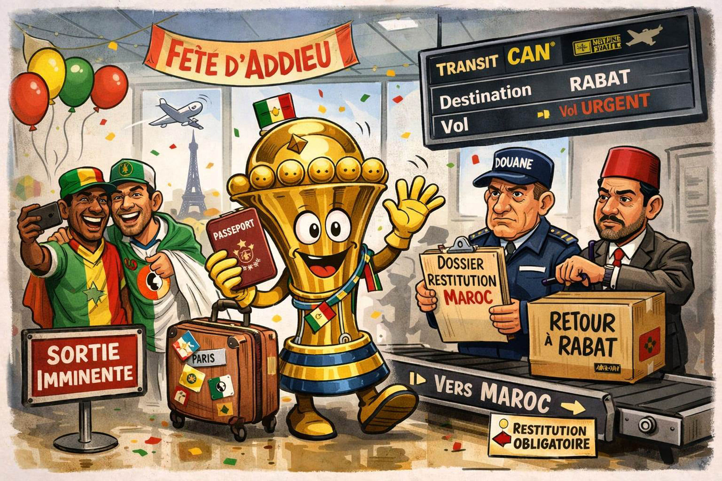 Trophée en transit… Escale festive avant restitution obligatoire