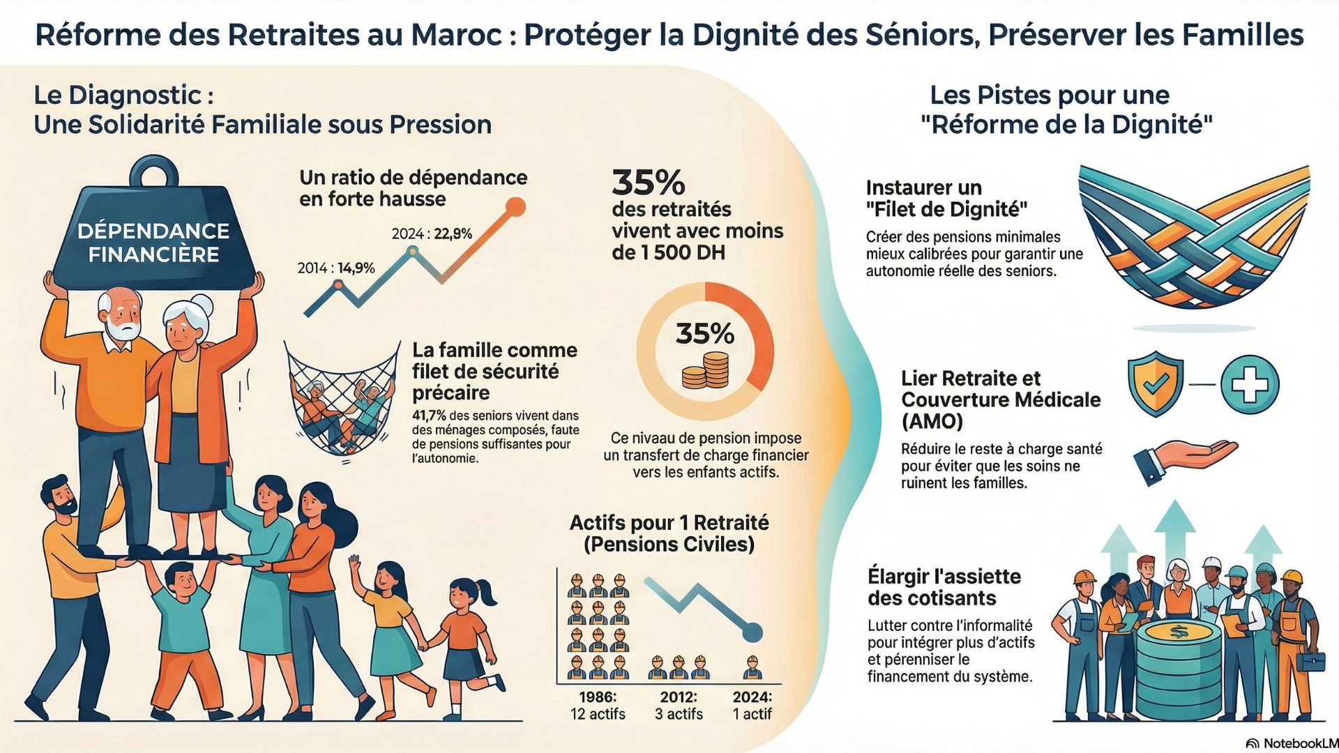 ​Réforme des retraites et dignité des séniors : empêcher que la vieillesse se finance au sein des familles