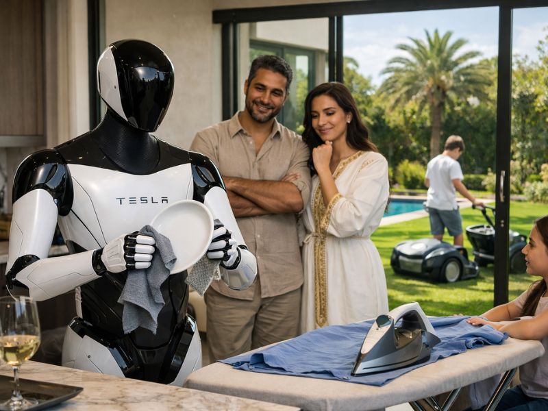 Casablanca premium attend le robot domestique de Tesla et fait déjà fantasmer les salons huppés