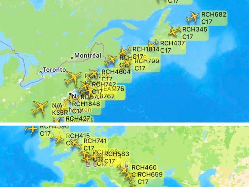 Pont aérien américain vers le Moyen-Orient : démonstration de force ou prélude à une option terrestre ?