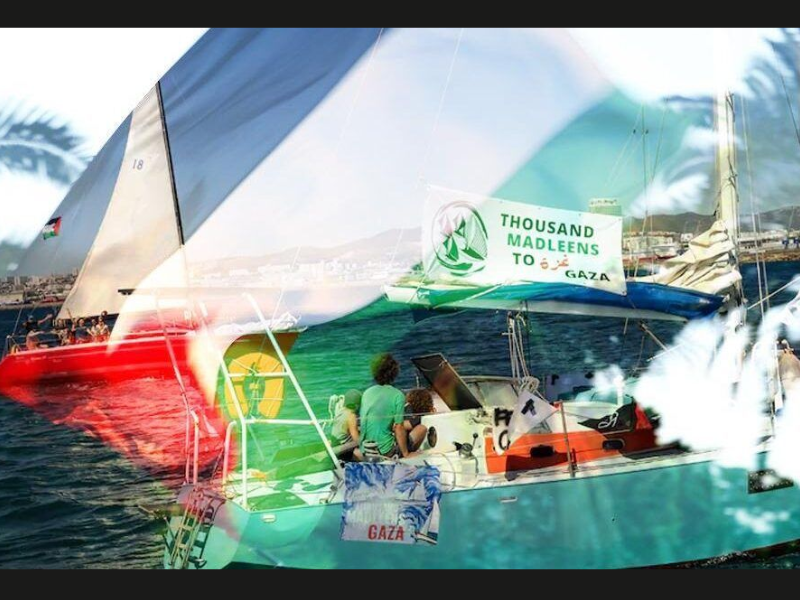 La flottille "Thousand Madleens to Gaza"