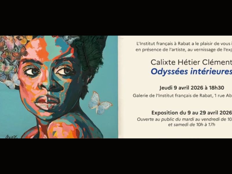 « Odyssées intérieures » à Rabat : Calixte Hétier Clément expose une peinture au couteau, vibrante d’humanité et de matières