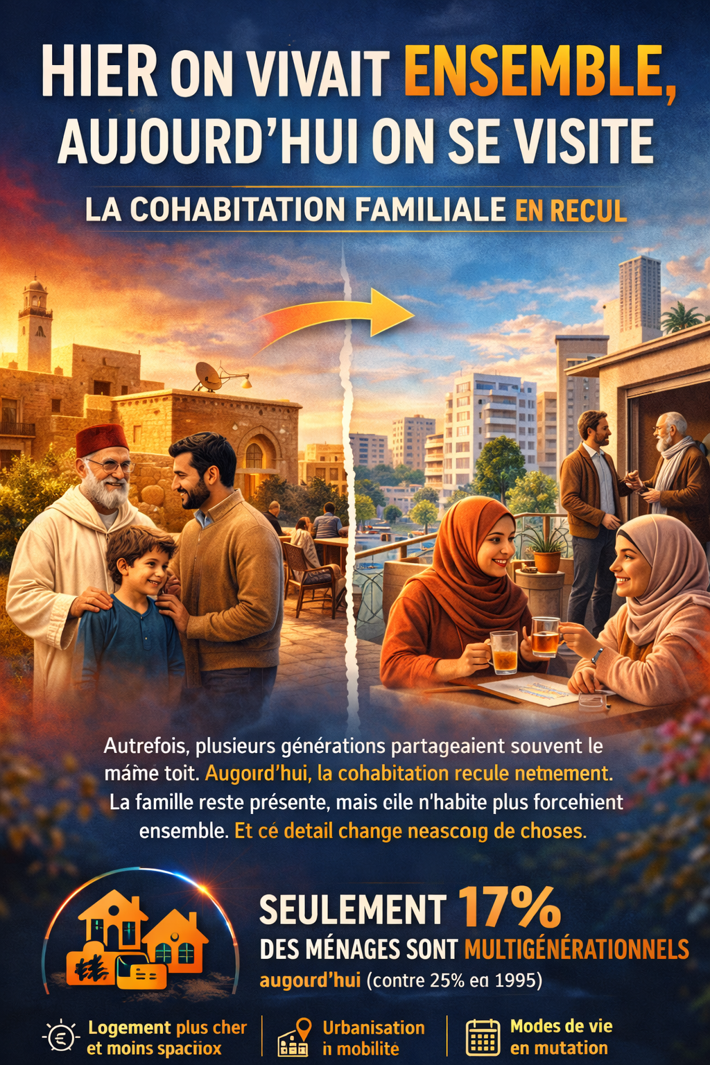 Cohabitation familiale en mutation au Maroc