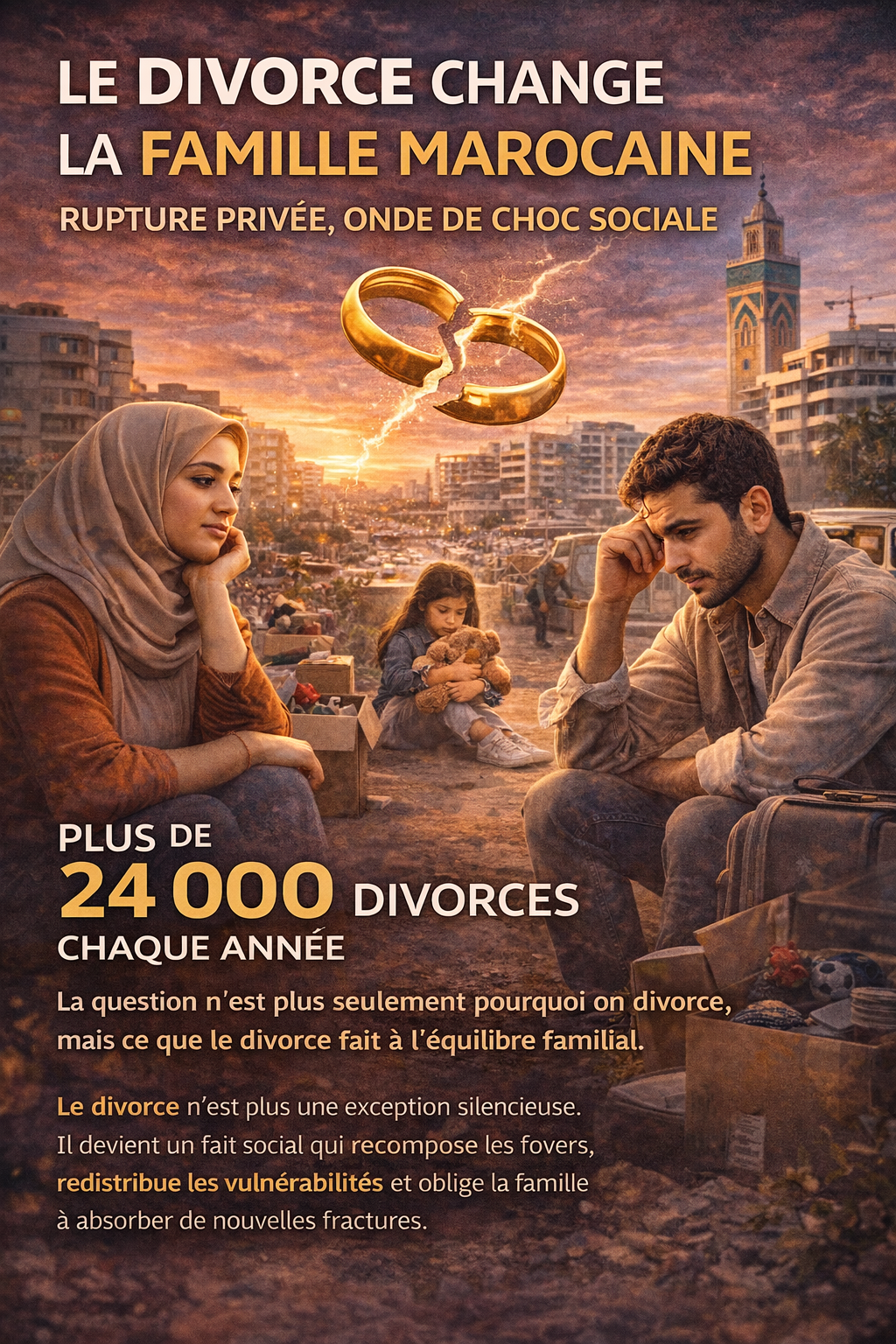Le divorce change la famille marocaine : rupture privée, onde de choc sociale