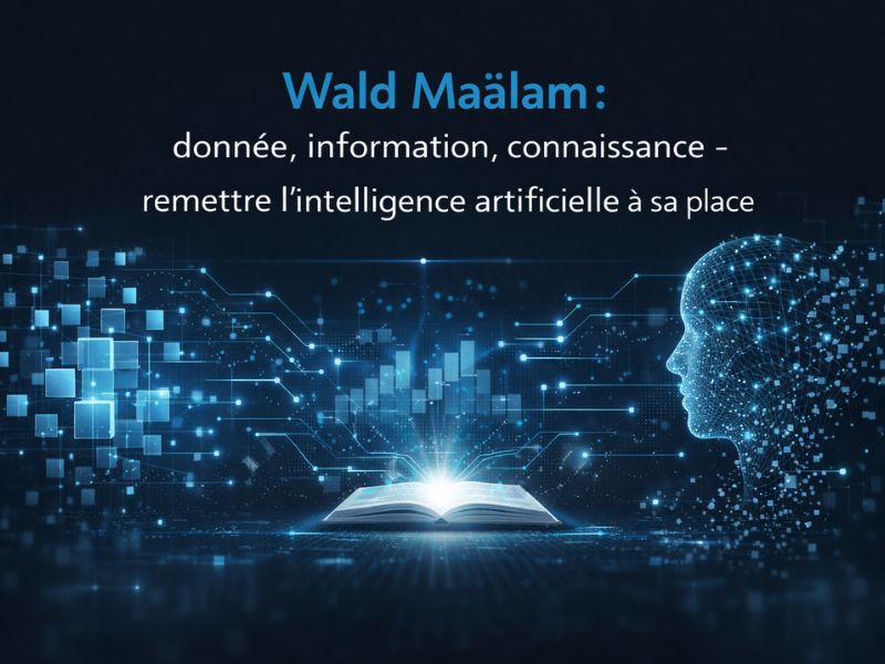 Wald Maâlam : donnée, information, connaissance - remettre l’intelligence artificielle à sa place.