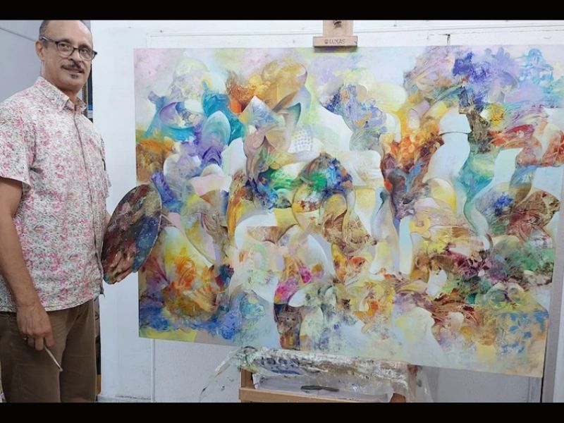  Résidence en Chine : Mohamed Mansouri El Idrissi tisse des ponts entre art arabe et chinois