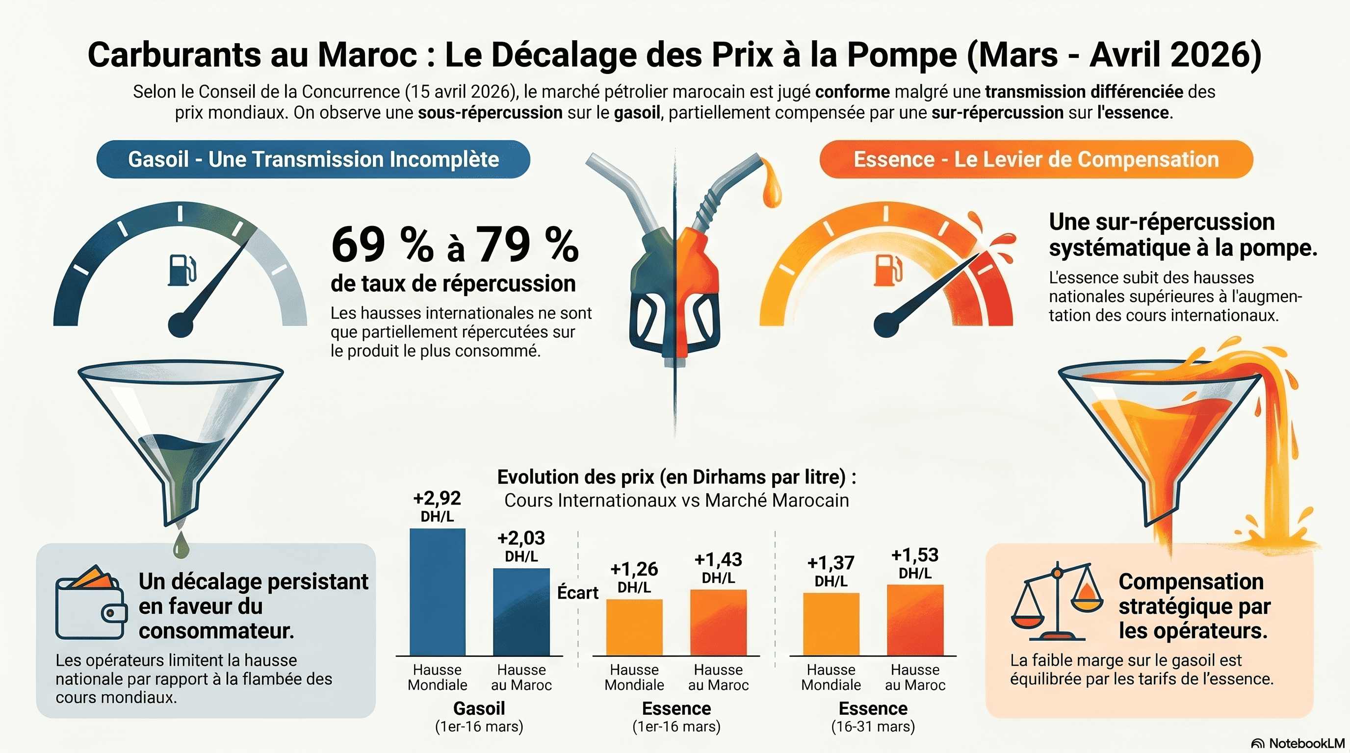 Gasoil et essence à deux vitesses 