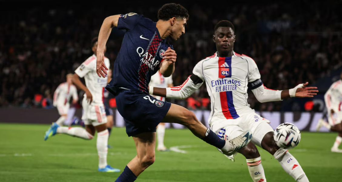 Ligue 1 : L’OL s’impose face au PSG, course à l’Europe totalement relancée