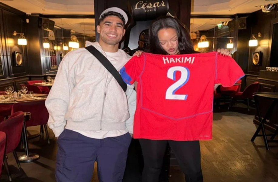 Paris : la rencontre entre Achraf Hakimi et Rihanna enflamme les réseaux