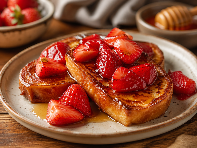 Ce pain perdu aux fraises va vous faire oublier la recette classique