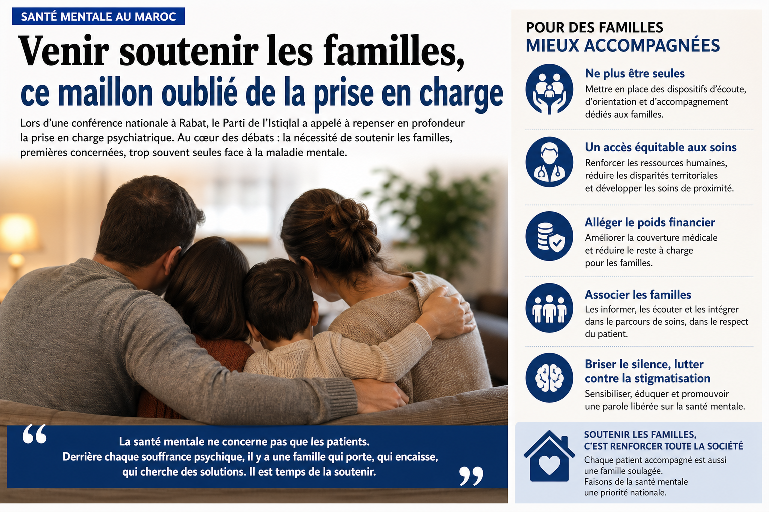 Santé mentale : venir soutenir les familles, ce maillon oublié de la prise en charge