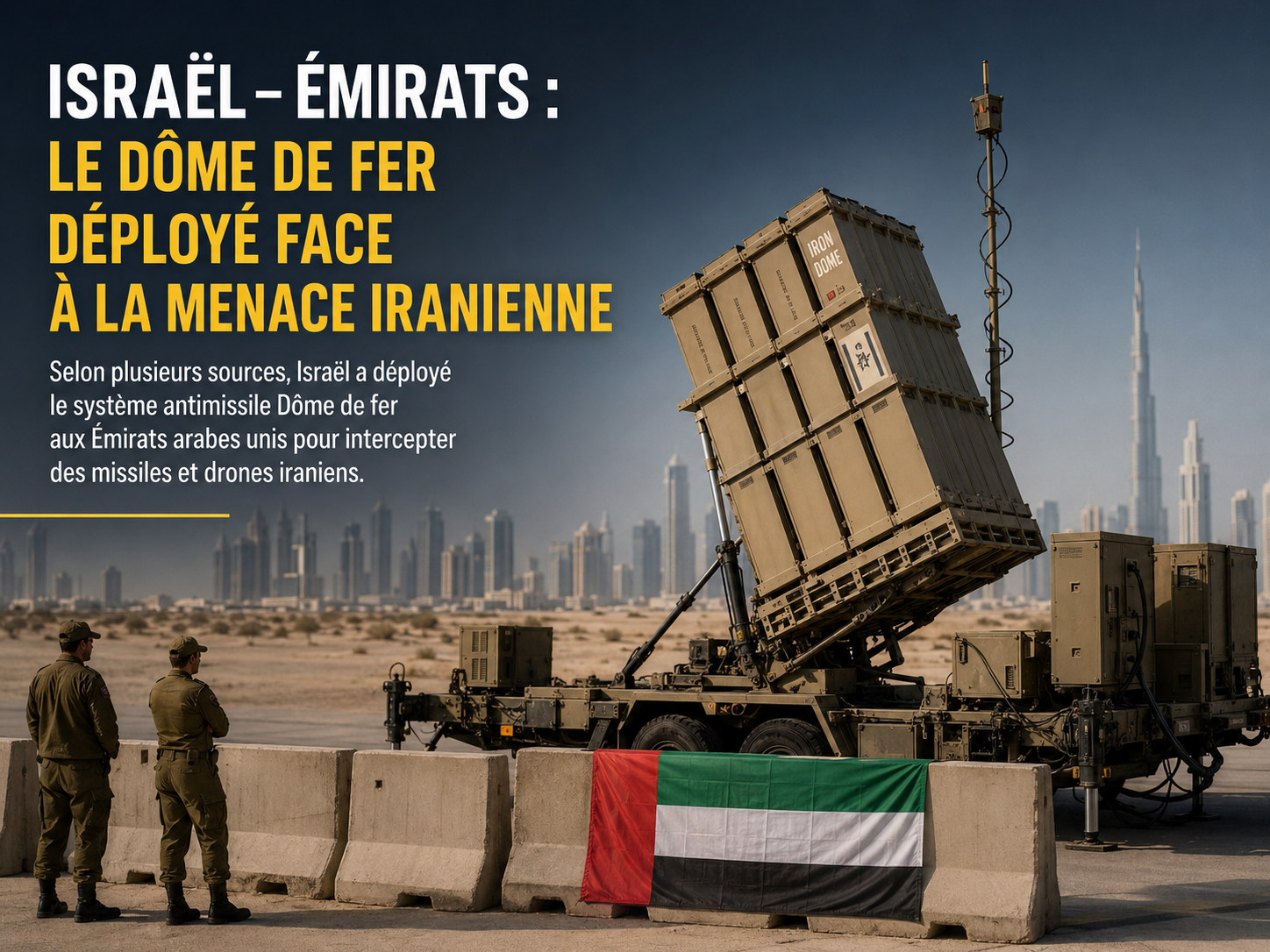 Israël–Émirats : le Dôme de fer, ou la normalisation passée au stade militaire