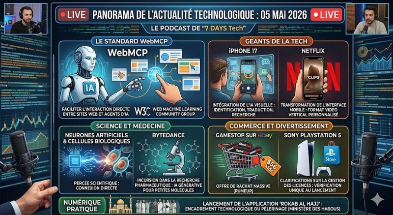 Podcast : l'essentiel de l'actualité Tech de la semaine du 05-05-2026"