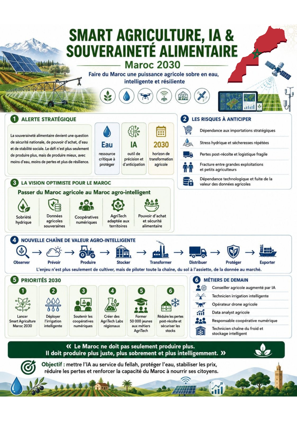 AI, Smart Agriculture, Cloud & Cobotique : Le Maroc 2030 -2035 face au Grand Remplacement !