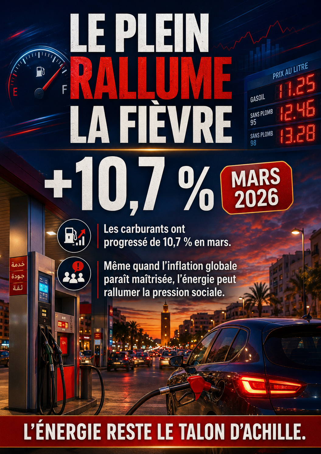 +10,7 % — L’énergie reste le talon d’Achille