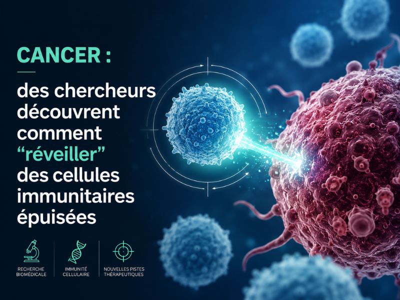 Cancer : des chercheurs découvrent comment “réveiller” des cellules immunitaires épuisées