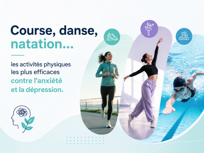 Course, danse, natation… les activités physiques les plus efficaces contre l’anxiété et la dépression.