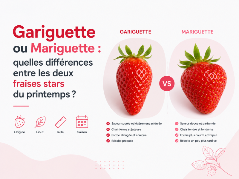 Gariguette ou Mariguette : quelles différences entre les deux fraises stars du printemps ?