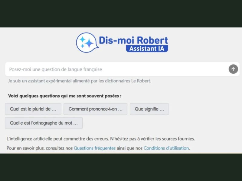 Le Robert révolutionne l’apprentissage du français avec "Dis-moi Robert", son assistant intelligent