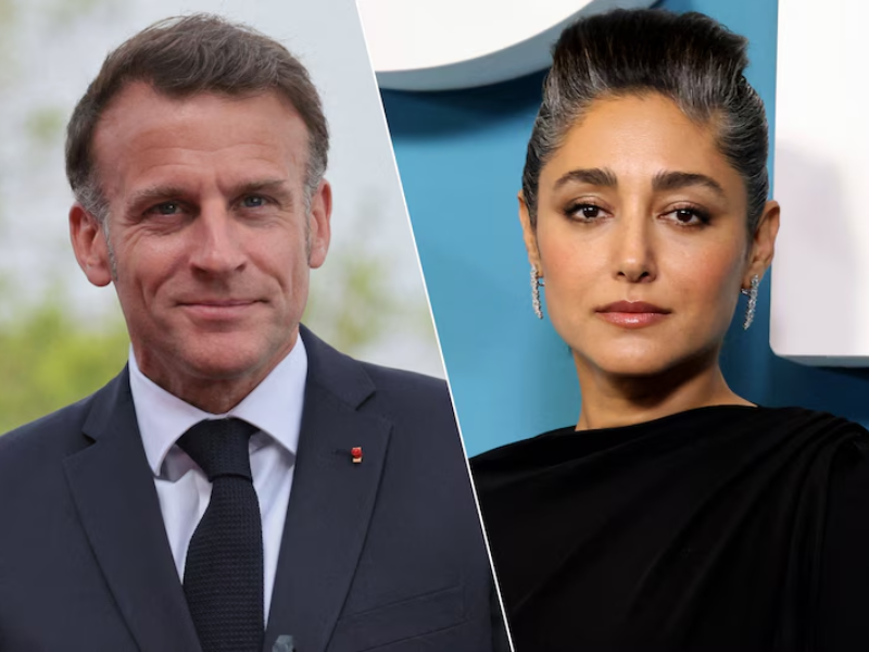 Un ouvrage affirme l’existence d’échanges privés entre Macron et l’actrice iranienne